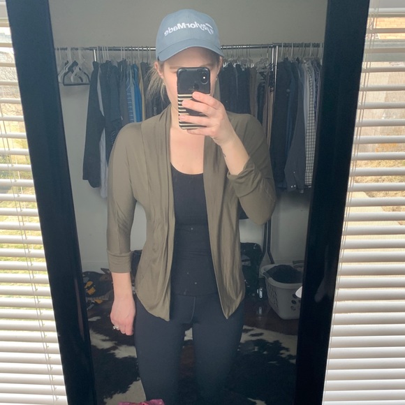 Soft Olive Green Cardigan - Picture 2 of 6